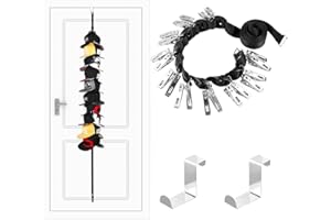 QUMENEY Porte-casquettes de baseball - Pour la maison et les voyages - Avec 20 crochets - À suspendre sur la porte - Pour casquettes, chapeaux, écharpes, chaussettes, cravates, serviettes
