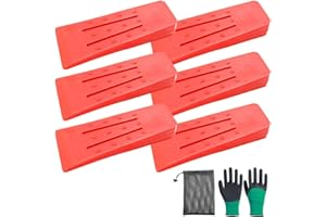 SKJJL Cuneo di Abbattimento, 6 Pezzi Cunei da Abbattimento in Plastica 6 Zoll, Cunei di Abbattimento, Cunei per Taglio Alberi per Taglio Degli Alberi, Guidare Gli Alberi Stabilizzano