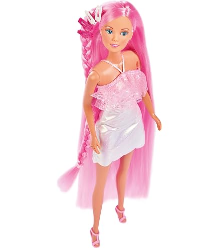 Simba Steffi Love Puppe – Mit Extra Langen Haaren & Haarkreide Zum Färben, Waschbar, 29 Cm, Ab 3 Jahren