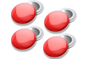 VERY IMPORTANT RUNNER - Pack de 4 Imanes Deportivos con Bolsa Impermeable - Imanes Sujeta Dorsales para Running y Triatlón 18mm - Sujeción Segura Sin Agujeros en la Ropa - Color Rojo