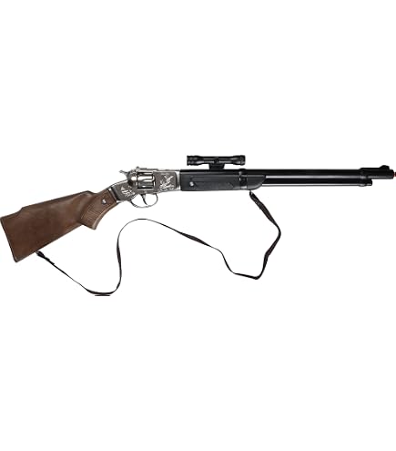 Toyland Fusil Double Canon Western 75 Cm – Effets Sonores Et Éjection De Coquilles – 4 Douilles – Piles Incluses – Dès 3 Ans