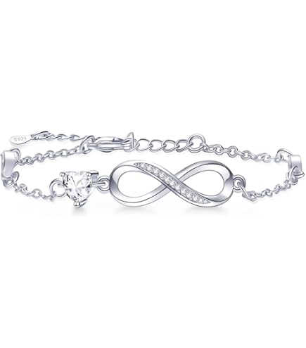 Bellitia Jewelry Bracciale Regolabile Donna Argento 925 Braccialetto Pietra di Luna & Zirconia Bracciali Gatto/Coniglio Gioielli Regalo Natale Compleanno Festa Della Mamma per Moglie Amiche Amica