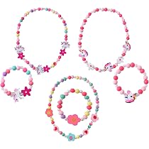 Kinder Schmuck Set Einhorn Freundschaft Armband Halskette Ohrringe