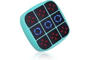 BTFO Tic Tac Toe Spel, Elektronische Handheld Spelconsole Draagbare Reisspellen Educatief Fidget Speelgoed Puzzelbordspel Cadeau voor Kinderen Volwassenen Alle Leeftijden Geheugengroei (Groen)
