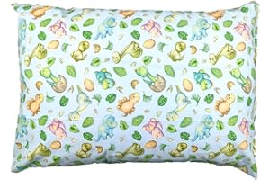 ALMATEX SRL Housse de coussin pour lit bébé SEBASTIAN, 30 x 40 cm, idée cadeau (DINOS BLEU)