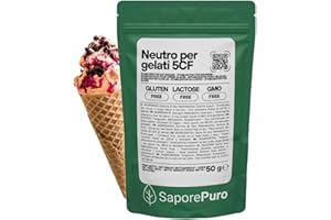SaporePuro NEUTRO STABILIZZANTE per Gelati e Sorbetti 50 gr - 250 gr - 500 gr - 1000 gr con gomma di tara e gomma di guar