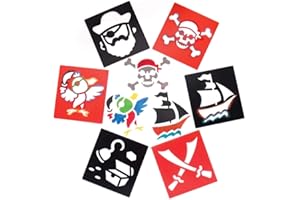 Baker Ross Pochoirs Pirates Baker Ross (Paquet de 6) - Loisirs Créatifs Pour Enfants