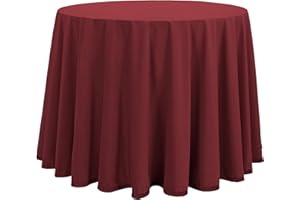 D DONEGAL COLLECTIONS Donegal Collections Falda Mesa Camilla Redonda 120 cm Burdeos - Faldillas Mesa Camilla Invierno Altura Mesa 75 cm - Tejido Aterciopelado Ideal Otoño/Invierno, Fabricado 100% España