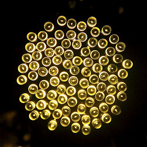 InnooTech 200er LED Solar Lichterkette Garten Außen Licht Warmweiß 20M, 8 Modi Dekorative Beleuchtung für Terrasse, Party, Hochzeit, Camping, Weihnachten, Hof usw - 6
