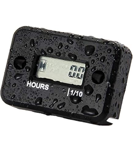 Bittwee Car Digital Inductive Hour Meter Waterproof IP68, For Gas Engine Generator