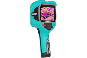 Termocamera, MiLESEEY Termocamera palmare con risoluzione IR 256 * 192, display LCD da 3,5 pollici, impermeabile IP65, ricaricabile, 6 tavolozze funzione automatica pista fredda e hot spot
