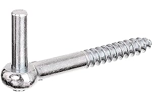 Alberts 312084 Gond à visser | crochet en J, avec filetage coupé | passivé | cote axe Ø10 mm | longueur 120 mm