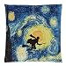 Produktbild Adil-Stylish Harry Potter Flying in the Starry Night Funny Painting Pillowcase Zippered Pillow Cover Cushion 18"x18"