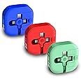 Gartmost 3 Pcs Single Pull Three in One Charging Cable Cord. 3 in 1 Charging Cable Retractable. Data Transmission. Compatible with Phone, Android, Tablet (Blue+Green+Red)