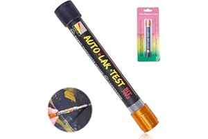 Funmo Misuratore di Vernice per Auto, misuratore di Spessore della Vernice, Tester di Vernice per Auto, con Scala a Punta Magnetica, Penna per carrozzeria, Test Crash, rivelatore di Danni