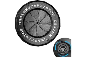 XIANGPICHI Push to Start Button Cover Rotary Car Start Button Cover Engine Start Button Cover Spin Engine Start Stop Button (No logo)