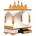 Kamdhenu art and craft Wooden Temple/Home Temple/Pooja Mandir/Pooja Mandap/Temple for Home ROB