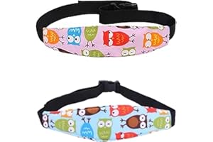 Kinder Autositz Kopfband Mit Schaf Motiv - Verstellbare Kopfstütze Für Kindersitze & Kinderwagen