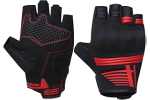 Harssidanzar Gants de moto,aucun doigt d'été respirant écran tactile moto avec Knuckle ride moto hommes moto cross gloves KM050EU