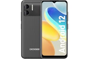 DOOGEE X98 Pro smartfon z systemem Android 12, bez umowy, 9 GB/64 GB, 1 TB, telefon komórkowy, Helio G25 Octa-Core 6,52 cala, wyświetlacz HD+ 4200 mAh, aparat 12 MP + 8 MP, Dual 4 G, telefony bez simlocka, czarny