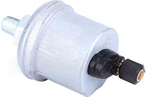 HILITAND Sensor de presión de aceite del motor 1/8 '' NPTF 1~10BAR para Single Head Matte