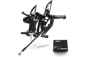 Arashi (Version2.0) Regolabile Pedane Arretrate Pedane Poggiapiedi per Yamaha Yamaha MT 09 MT09 FZ09 2014-2020 (QS)/XSR900 2014-2020/FJ09 14-20 Accessori Pedalino MT-09 2015 Pedaline Pedane Posteriori