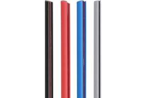 JenNiFer Protecteur De Bord De Porte De Voiture en Caoutchouc Noir/Bleu/Rouge/Gris, 5 M, Anti-Collision, Garniture De Joint De Moulure, Noir