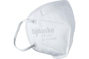 DMaske FFP2 Atemschutzmaske - Deutscher Hersteller - CE zertifiziert EN 149:2001 + A1:2009 - Klimaneutral produzierte Maske