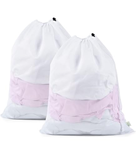 Paquete De 2 Bolsas De Malla Para Lavandería, Bolsa De Lavandería Con Cordón Para Lavadora, Bolsas De Malla Para Lavar Ropa Sucia Resistente, Bolsa De Lavado De Viaje Para Ropa, Blusa