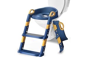 FANWINKJ Siège de toilette pour enfant avec escalier, siège de toilette pour enfants, pot d'apprentissage des toilettes avec escalier, pour garçons et filles