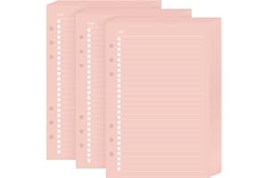 SKYCASE Do The List A5 Loose Leaf Paper - 120 Sheets (240 Pages) 6-Hole Refills for 6-Ring Binders, Lined Planner Inserts for Refillable Notebooks & Planners