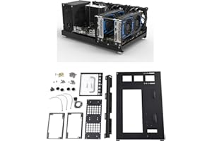 TONYSA Bastidor Abierto para Placa Base ATX para Computadora, Chasis para Computadora ATX, Carcasa de Acero para Computadora para Juegos DIY, Bastidor para Placa Base de Computadora ATX