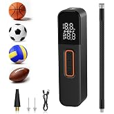 Electric Ball Pump, Smart Air Pump, Portable Fast Ball Inflation with Accurate Gauge and Digital LCD Display for Football, Ba