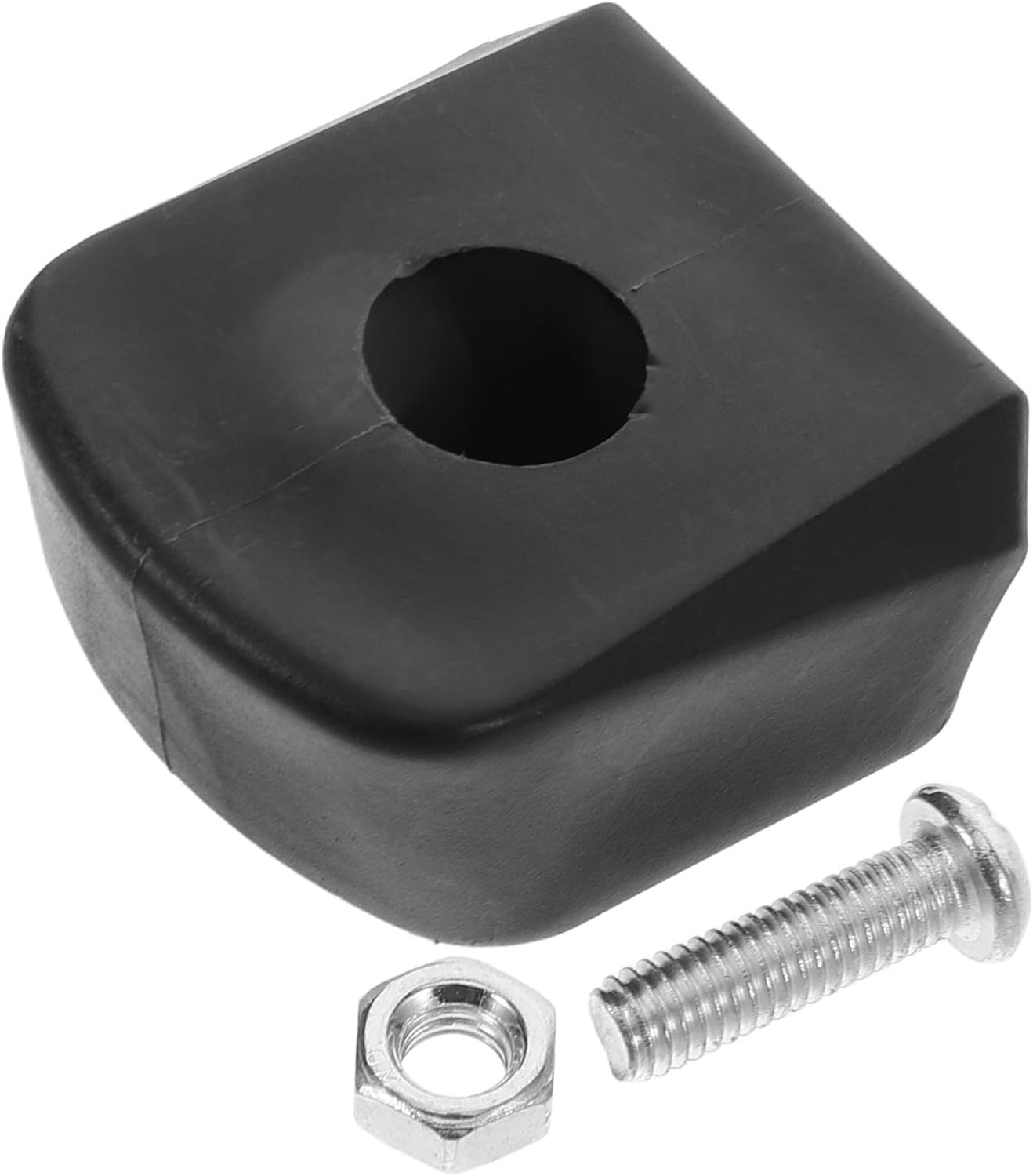 GOOHOCHY Juego de 1 Bloque de Freno para Patines en Línea, Zapata de Freno de PU Negra, Recambio Antideslizante Portátil para Patinaje Seguro y Control en Exteriores