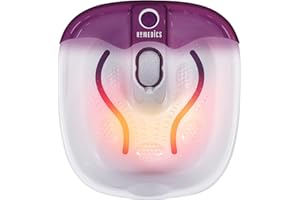 ‎HOMEDICS HoMedics Fußbad mit Massagefunktion, Fußbadewanne mit Massage und Wärmefunktion - Fußsprudelbad mit beruhigender Fußmassage, Warmhaltefunktion & Pediküre Bimsstein zur Fußpflege