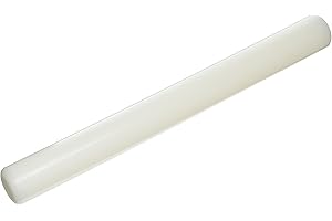 Silikomart 70.306.87.0069 RP06 Rouleau à Pâtisserie Plastique Lisse Blanc, 15.75 Inch