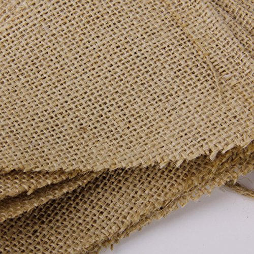 PIXNOR 13st Jahrgang Jute Girlande Hochzeit Banner – groß für Hochzeit Zeremonie Dekoration - 6