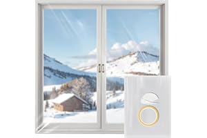 BKSAI Cubierta Transparente Thermo Cover Cubierta para el Aislamiento Térmico de Ventanas 1,7 m x 1,5 m