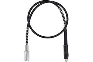 ENTATIAL Bohrmaschinen-Verlängerungswellen, multifunktionale flexible Welle mit 3-teiligen Spannfuttern zum feinen Schnitzen und Polieren zur Staubentfernung