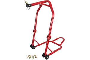 BIKETEK Motorcycle Front Head Lift Paddock Stand | Steering Head Pin Lift | Includes 5 Pins (13–18mm) | Heavy-Duty Front Headstock Stand for Maintenance, Repairs & Cleaning