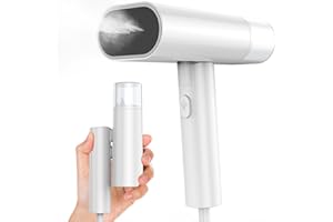 MAK Défroisseur Vapeur Vertical 1150W, Fer à Repasser à Vapeur Portable de Voyage 120ml, 30S Chauffage Rapide du Steamer Defroisseur Vapeur Pliable pour La Maison et Les Voyages (Blanc)