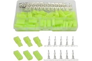 WMYCONGCONG Lot de 30 Paires de Connecteur mâle Femelle Compatible avec Le connecteur Mini Tamiya de Type B