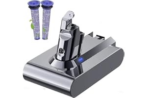 BONADGET V6 6.0Ah Batterie de Rechange pour Dyson V6 DC58 DC59 DC61 DC62 DC72 DC74 Animal SV03 SV04 SV05 SV06 SV07 SV09