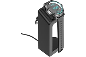 Soarking Replacement Connection Charging Dock Compatible with Ticwatch Pro 5/3 Utal GPS Stand Station Case Friendly with 5 Feet Cable Black