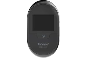 Brinno SHC1000W DUO PeepHole Camera Spioncino Digitale per Porte con Funzione di Registrazione Foto, Wireless, Monitor Interno da 2.7", Nero