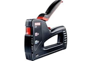 Novus Zszywacz ręczny J-17, lekka obudowa z tworzywa sztucznego, obróbka zszywek z cienkiego i płaskiego drutu, regulacja siły uderzenia