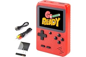 SCFRF Kids Mini Handheld Video Game Console with 400 Retro Classical FC Game for Boy Girl, 2.8 Inch, Rechargeable Battery, Christmas Birthday Gift Present for Adult Kids