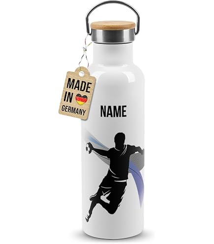 PR Print Royal Edelstahl-Trinkflasche für Sportler - Handball