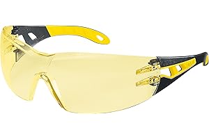 Uvex Pheos okulary ochronne – przyciemniane okulary robocze odporne na zarysowania i zaparowanie wraz ze ściereczką do czyszczenia okularów