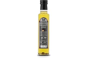 Valnerina Tartufi Black Truffle Oil 250ml | Huile D'olive Aromatisée à La Truffe Noire | Assaisonnement Au Parfum De Truffe | Bouteille 250 ml.
